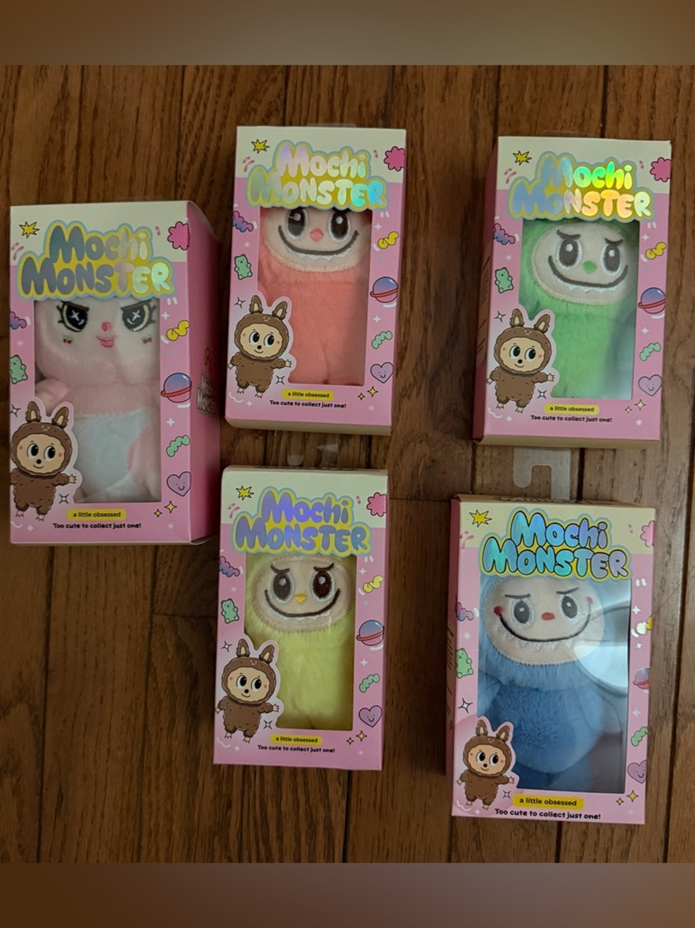 NIB Little Obsessed Mochi Monster Doll Keychain Plush Collectibles